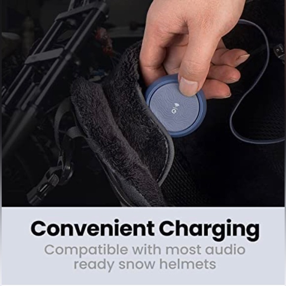 NWT Wireless Bluetooth Helmet Drop-in Headphones Audio-Ready with Built-in Mic - Picture 5 of 10